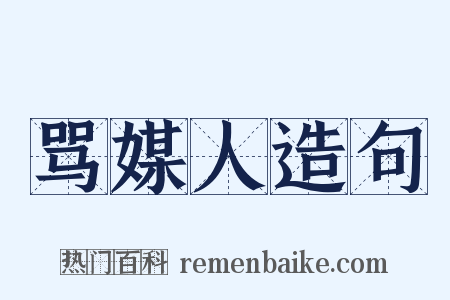 骂媒人造句是什么意思的图片